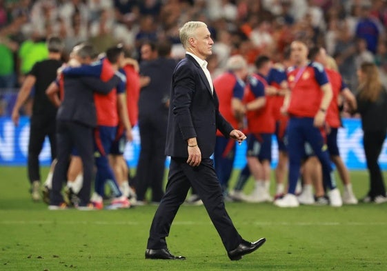 Didier Deschamps, tras la victoria de España ante Francia.