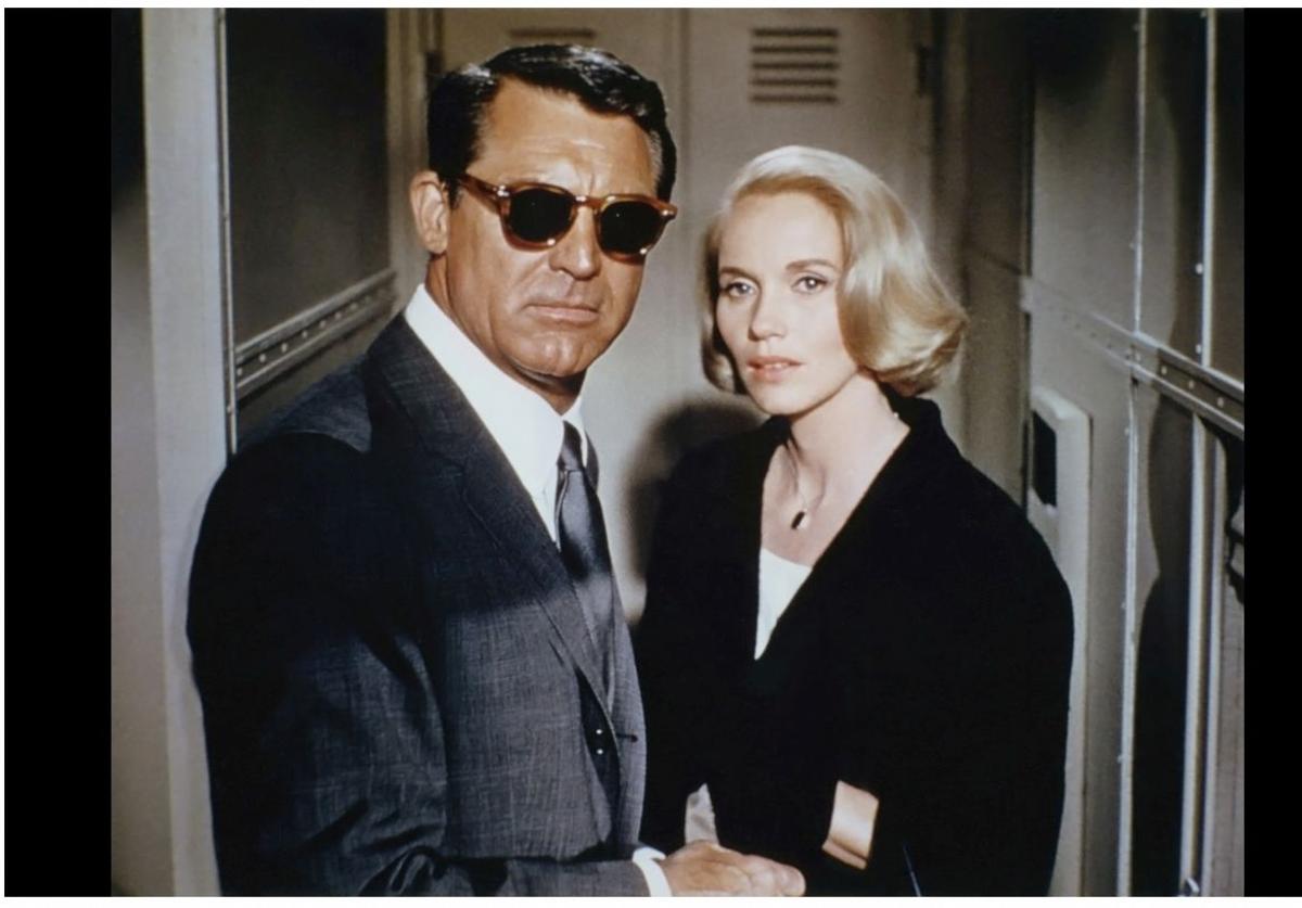 Cary Grant y Eva Marie Saint en 'Con la muerte en los talones'.