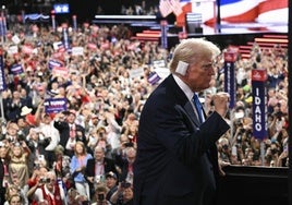 Trump acude a cada una de las jornadas de la convención republicana de Milwaukee, donde es aclamado entre los delegados y los simpatizantes.