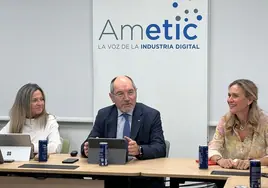 El presidente de Ametic, Pedro Mier, durante la presentación de la 38º edición.