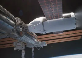 Recreacion de la nave que arrastrará a la Estación Espacial.