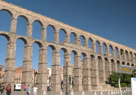 Acueducto romano de Segovia, ciudad Patrimonio de la Humanidad.