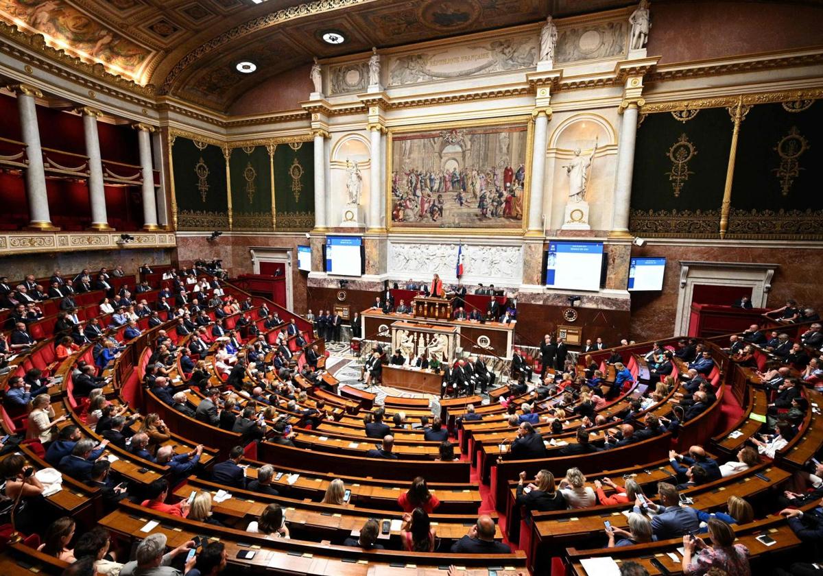 Vista general de la Asamblea Nacional francesa.