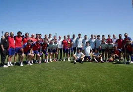 La selección olímpica, en su último entrenamiento en Las Rozas con Luis de la Fuente