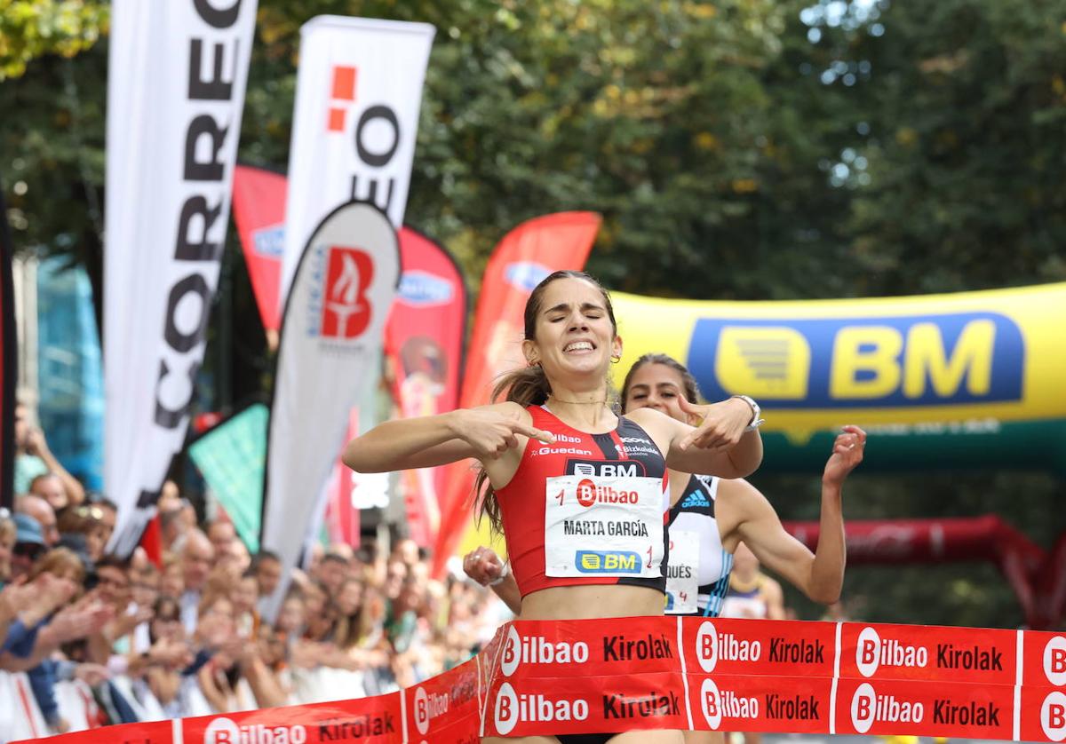 Marta García ganó la Milla de Bilbao.