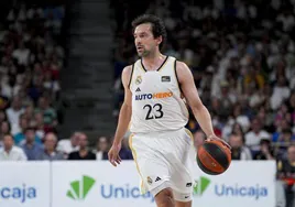 Sergio Llull, en un partido de la última temporada.