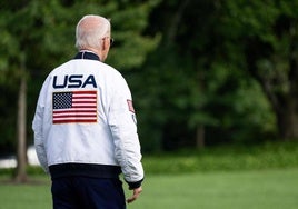 Joe Biden El presidente estadounidense, Joe Biden, antes de partir en el Marine One rumbo a Camp David.