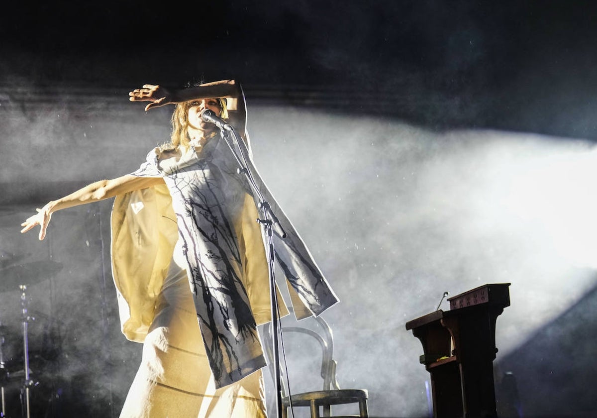 La cantante británica Pj Harvey en uno de sus conciertos en Primavera Sound de Barcelona.