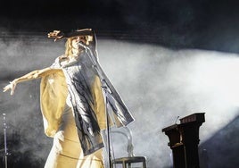 La cantante británica Pj Harvey en uno de sus conciertos en Primavera Sound de Barcelona.