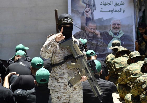 Un acto de homenaje al fallecido Haniyeh celebrado en Beirut.