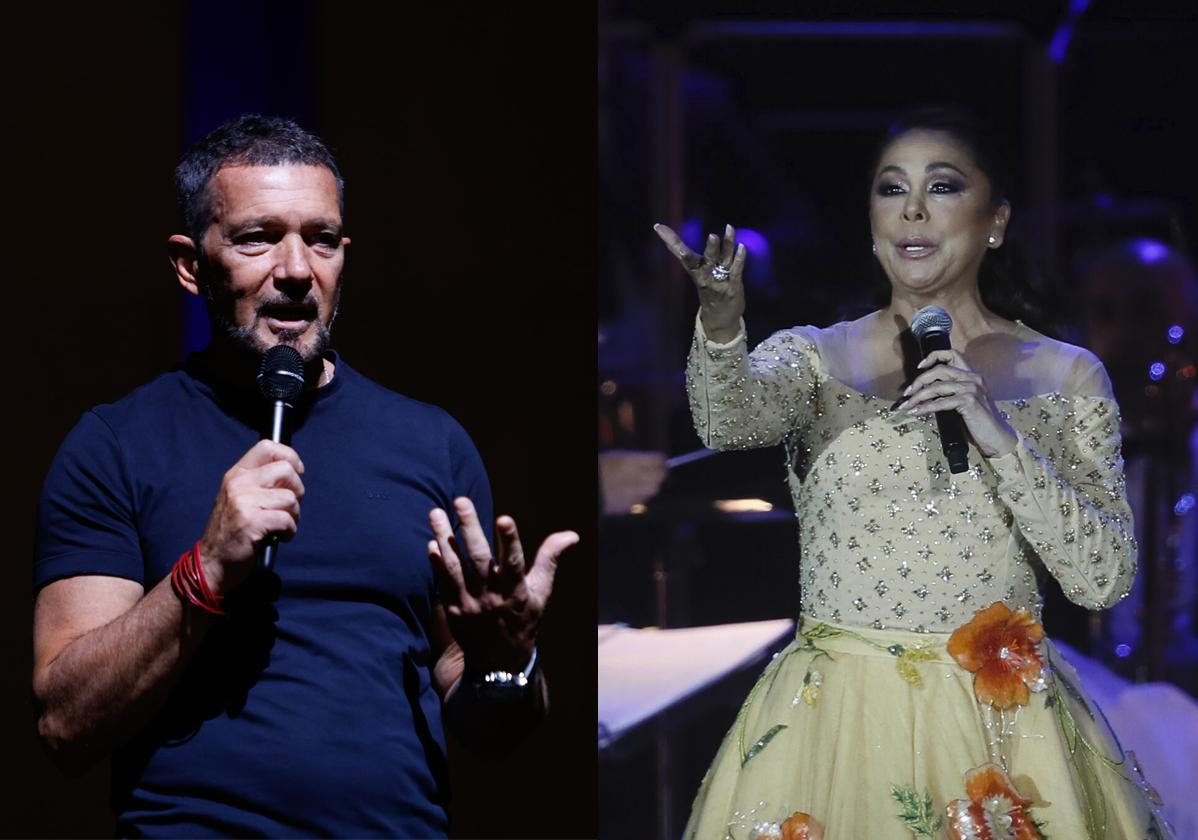 Antonio Banderas e Isabel Pantoja.