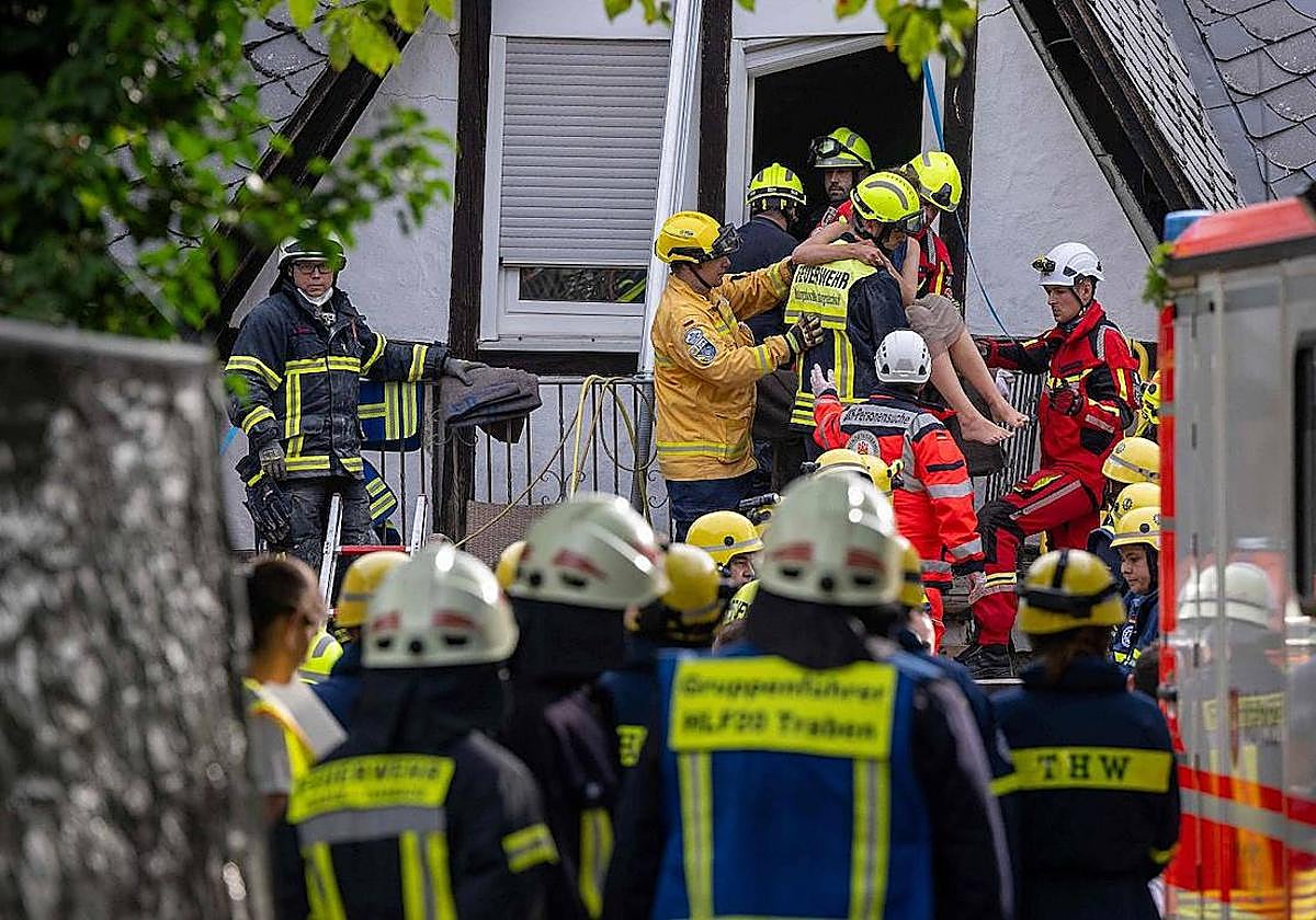 Cinco personas han podido ser rescatadas del hotel alemán.