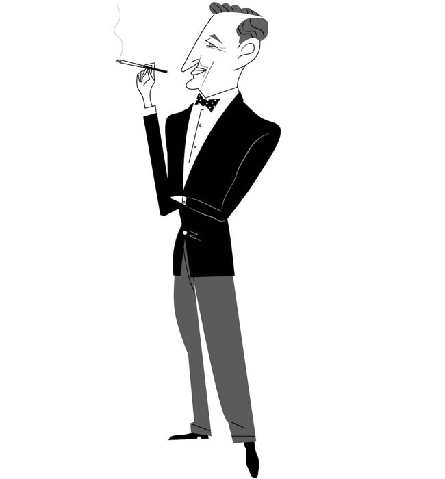 Caricatira de Ian Fleming.