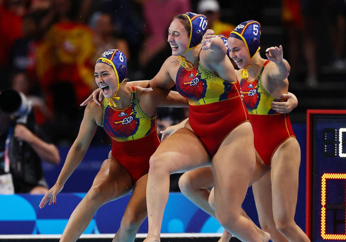 El waterpolo femenino español se hace de oro en París