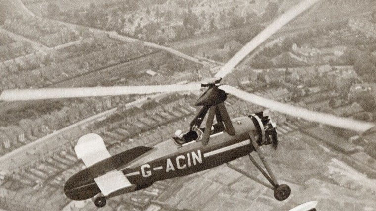 Varias de las patentes que ideó el murciano Juan de la Cierva hicieron posible que los helicópteros pudieran volar años después