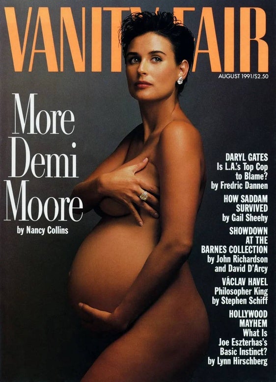 El embarazo más famoso de Demi Moore