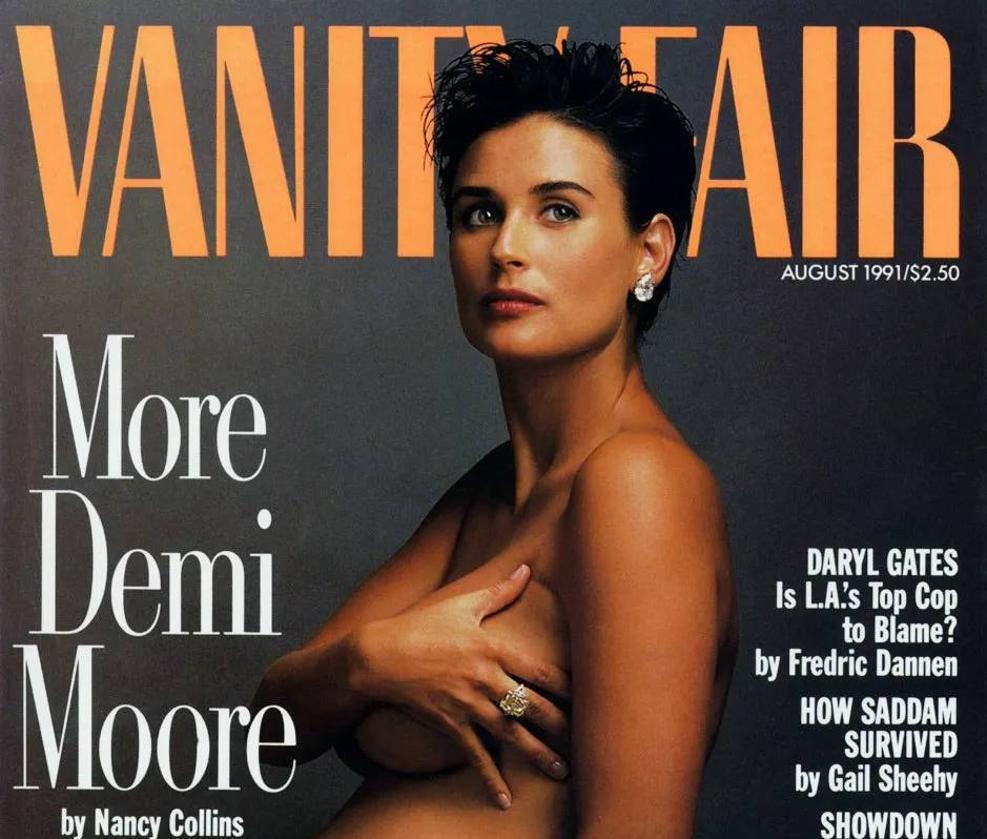 El embarazo más famoso de Demi Moore