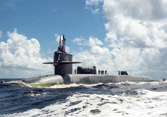 El submarino de misiles guiados 'USS Georgia' es el último refuerzo enviado por EE UU a Oriente Medio.