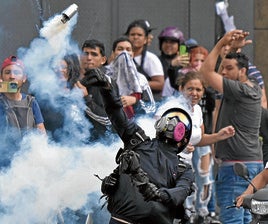 Imagen de una manifestación contra el Gobierno de Maduro en Venezuela.