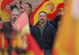 Santiago Abascal, durante un acto de Vox el pasado octubre.