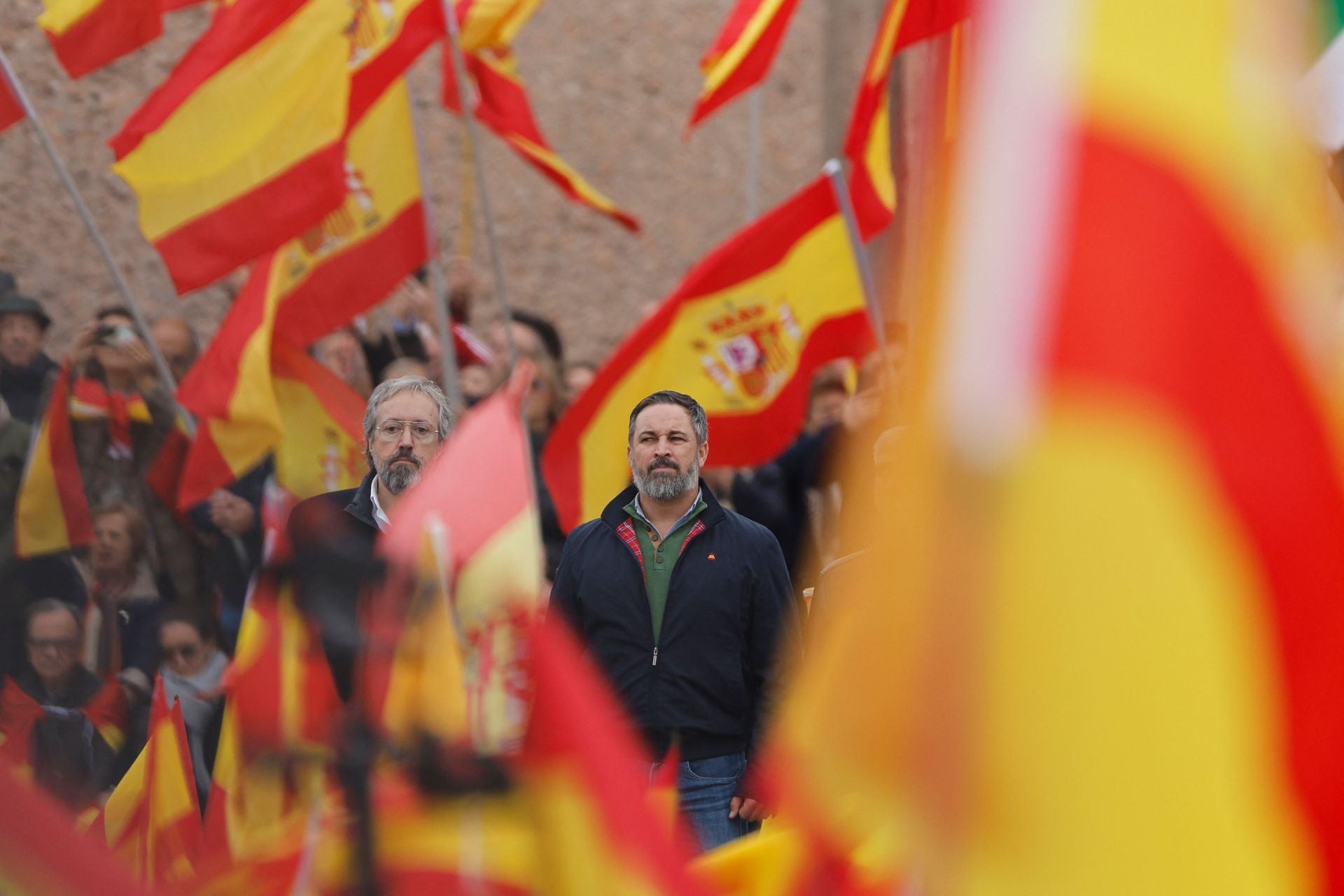 Santiago Abascal, durante un acto de Vox el pasado octubre.