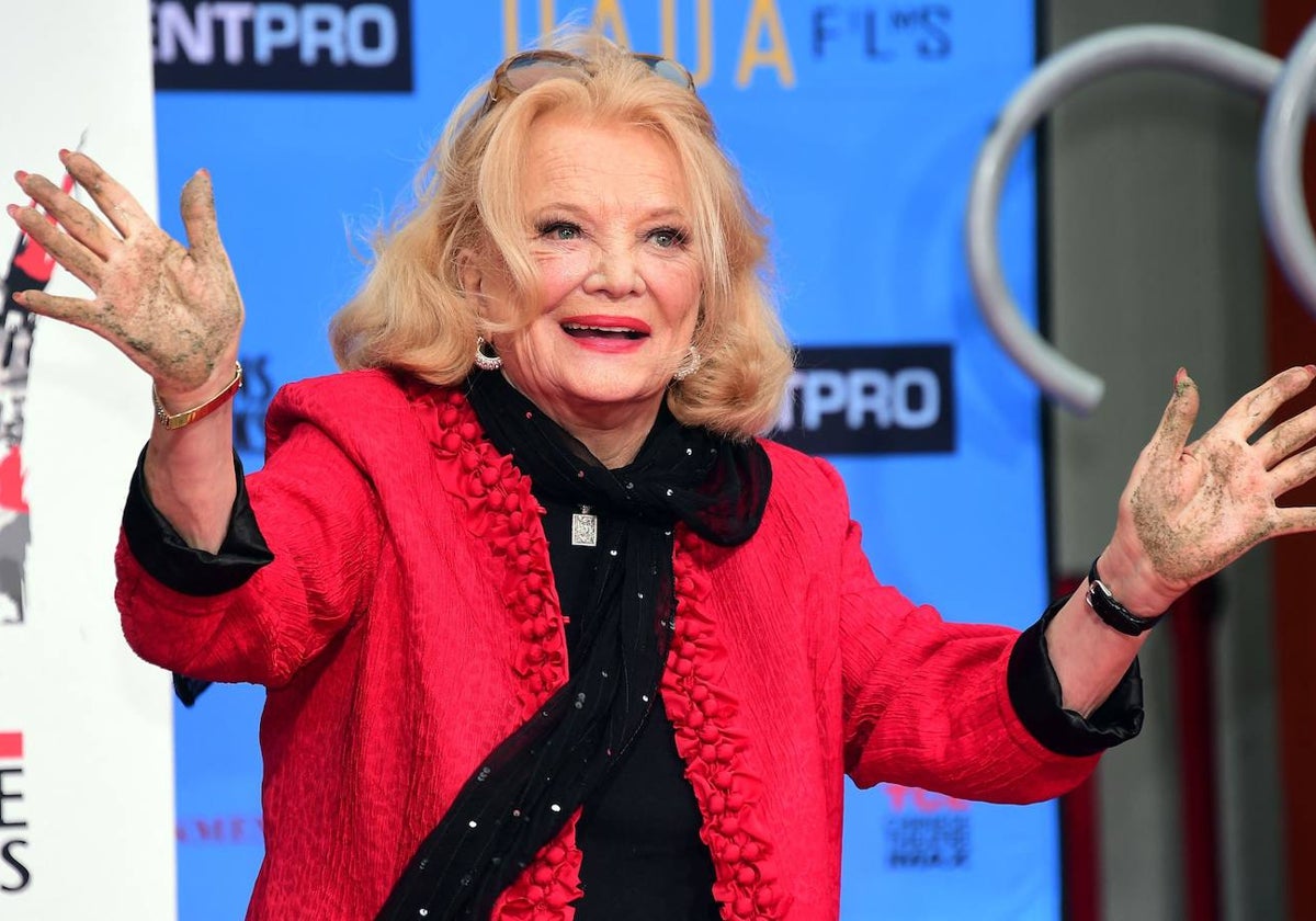 La actriz Gena Rowlands en una imagen de 2014, cuando rodó su última película.