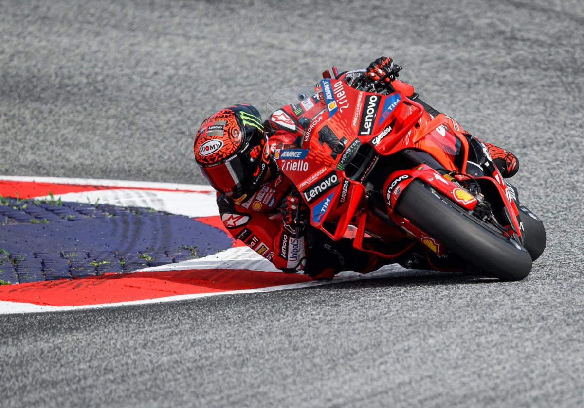 Francesco Bagnaia, en el circuito de Spielberg.