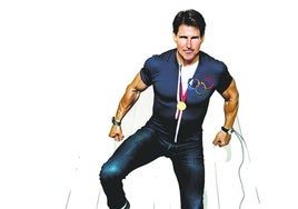 Tom Cruise: sin dobles ni cartón y siempre sonriente pero distante