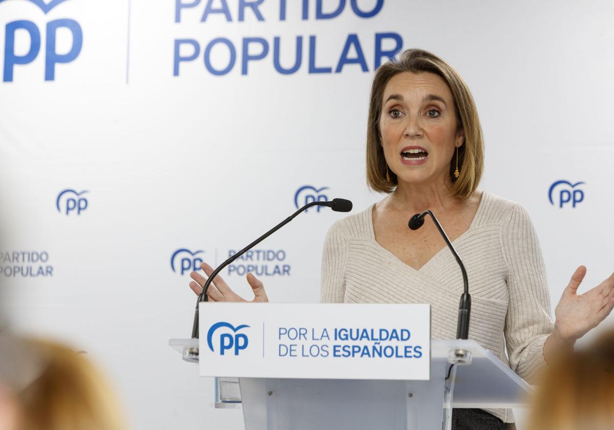 Cuca Gamarra, secretaria general del PP.