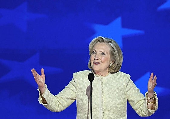 Hillary Clinton, durante su intervención en el congreso.