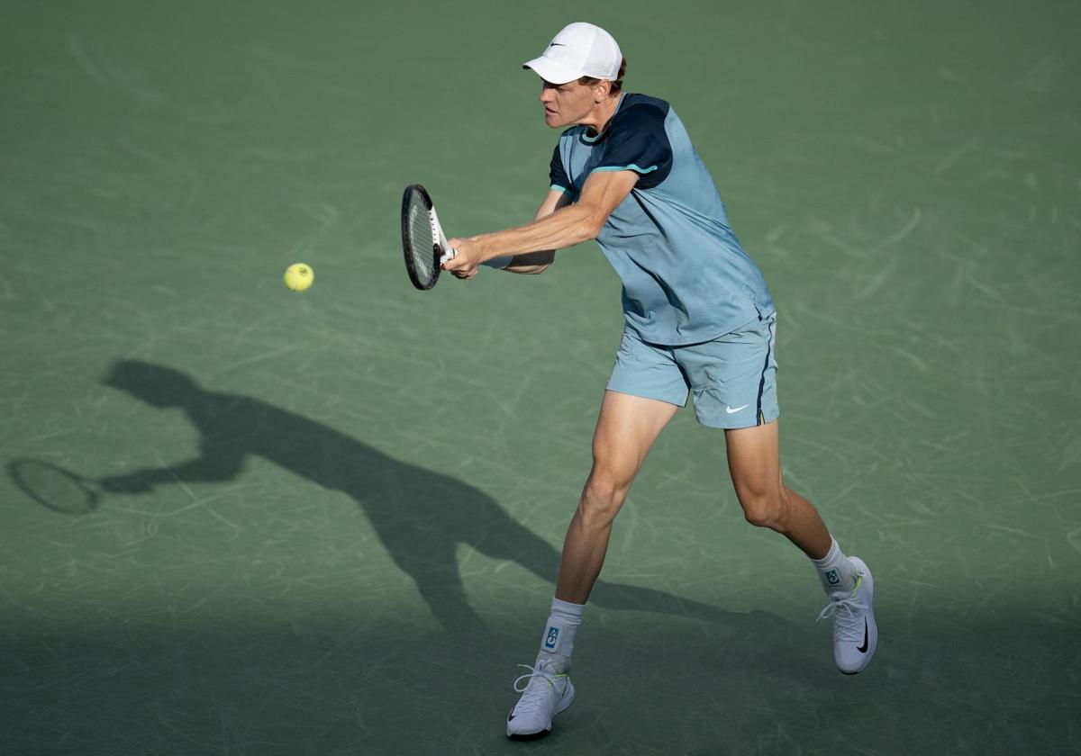 Jannik Sinner, durante el reciente torneo de Cincinatti ganador por el italiano.