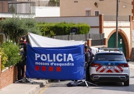 Mossos d'Esquadra en el lugar de los hechos