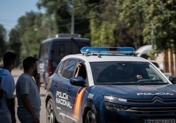 Un coche patrulla de la Policía Nacional.