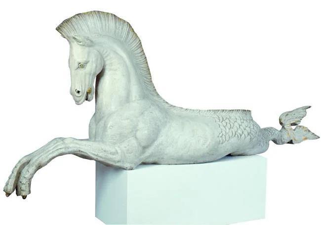 Caballito de mar (decoración de la popa de la canoa del rey Luis Felipe)