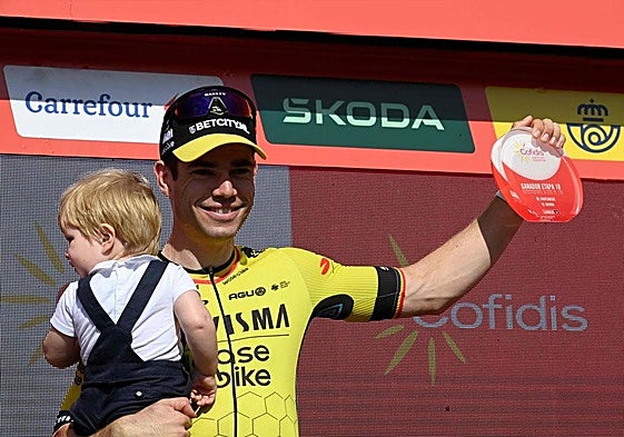 Wout van Aert, ganador de la décima etapa de la Vuelta.