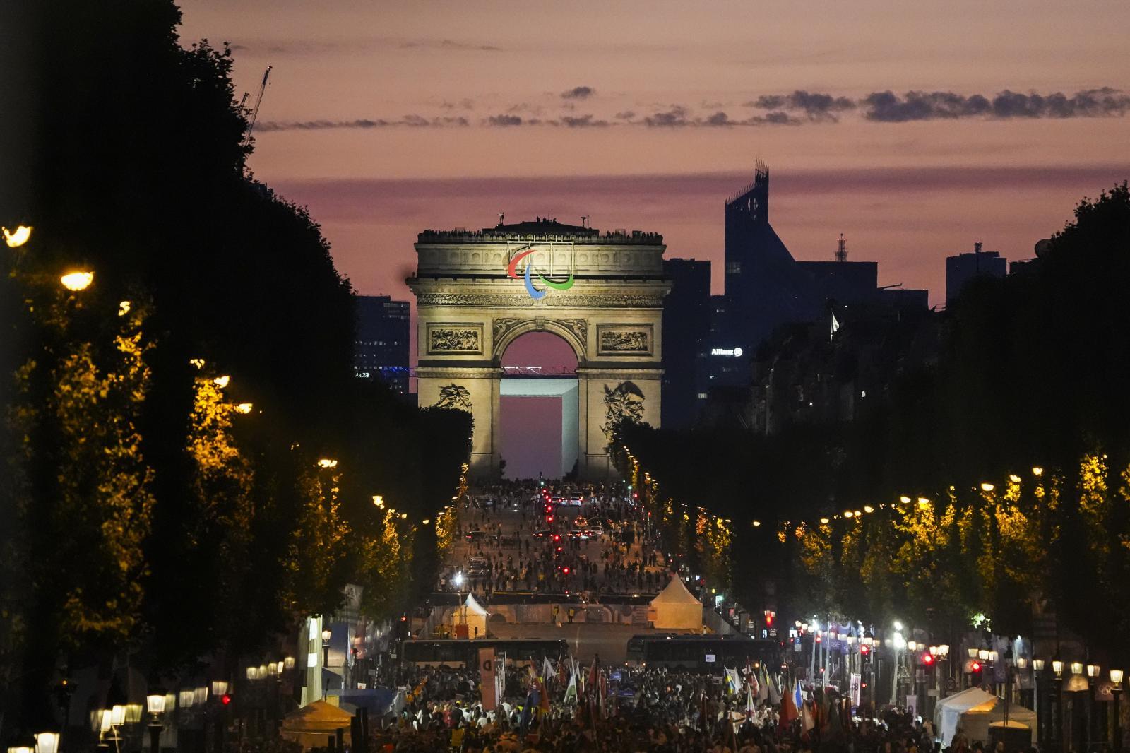 El Arco del Triunfo, epicentro de la ceremonia inaugural