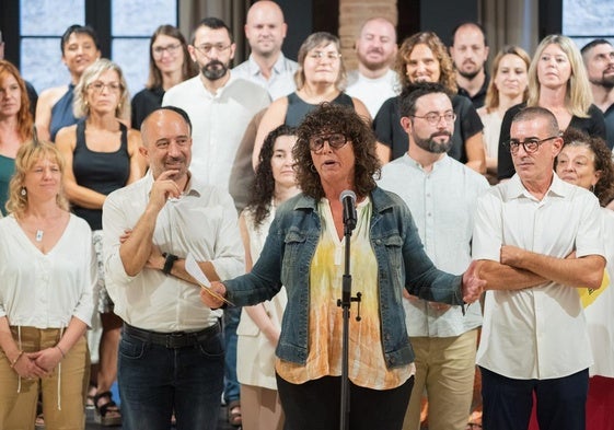 La diputada Teresa Jordà interviene durante la presentación de Nova Esquerra Nacional.