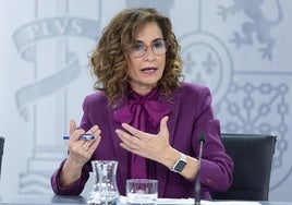 María Jesús Montero, vicepresidenta primera del Gobierno y ministra de Hacienda