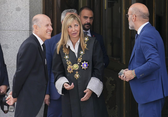 La presidenta del CGPJ Isabel Perelló, en el Tribunal Supremo, donde se ha celebrado el acto de apertura del año judicial.