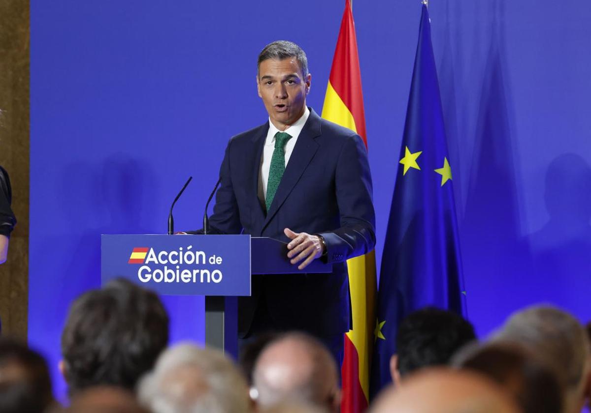 Pedro Sánchez en la inauguración del curso político.