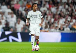 Éder Militao, durante el Real Madrid-Betis.