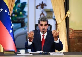 El declarado presidente de Venezuela Nicolás Maduro.