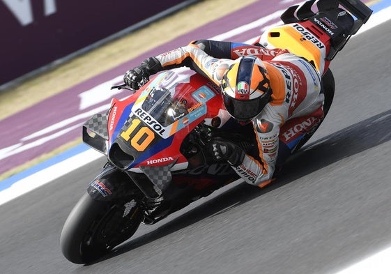 El italiano Luca Marini, piloto del equipo Repsol Honda de MotoGP.