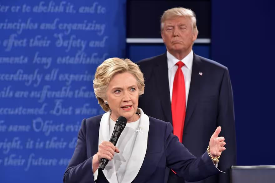 Debate electoral entre Hillary Clinton y Donald Trump en 2016.