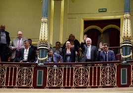 El ex alcalde de Caracas, Antonio Ledezma, y la hija de Edmundo gonzález, Carolina González.