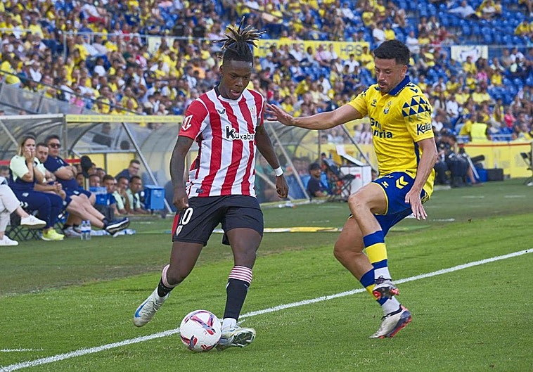 El Athletic, con uno menos, supera a Las Palmas en Gran Canaria