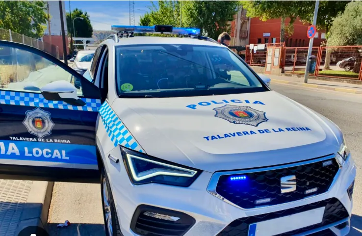 Imagen de un coche de la Policía Local de Talavera de la Reina (Toledo).