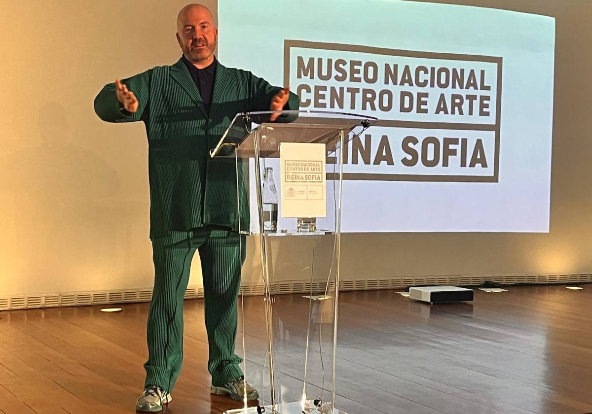 Manuel Segade en la presentación de la nueva temporada del museo que dirige.