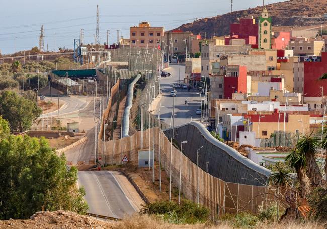 Imagen de la frontera en Ceuta.