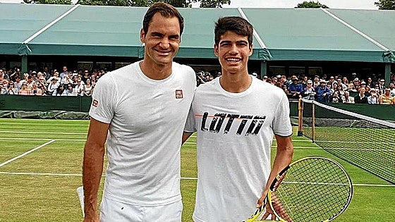 Alcaraz se reencuentra con Federer